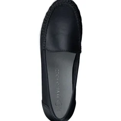 Marco Tozzi Slipper Loafer Leder weiß schwarz S14 2-24600-42