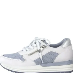 Marco Tozzi Sneaker Reißverschluss weiß hellblau 2-2-23741-28