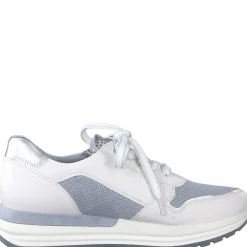 Marco Tozzi Sneaker Reißverschluss weiß hellblau 2-2-23741-28