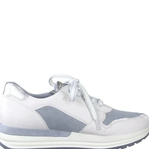 Marco Tozzi Sneaker Reißverschluss weiß hellblau 2-2-23741-28
