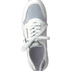 Marco Tozzi Sneaker Reißverschluss weiß hellblau 2-2-23741-28