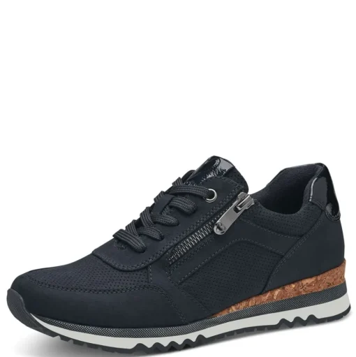 Marco Tozzi Sneaker Wechselfußbett Kork blau S23 2-23781-41