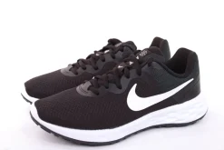 Nike W REVOLUTION 6NN Damen Sneaker BLACK/ WHITE WHITE/ METALLIC schwarz weiß S12 DC3729