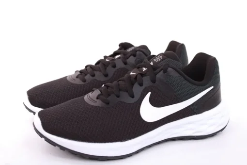 Nike W REVOLUTION 6NN Damen Sneaker BLACK/ WHITE WHITE/ METALLIC schwarz weiß S12 DC3729