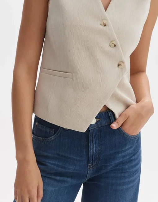 OPUS Anzugweste WANTIA Slim aus feinem Cord S24 1030235282275