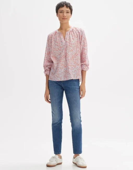 OPUS Bluse FAISY DAYLIGHT Loose aus Viskose Mix llila S14 10163312061242