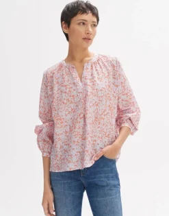 OPUS Bluse FAISY DAYLIGHT Loose aus Viskose Mix llila S14 10163312061242