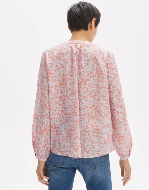 OPUS Bluse FAISY DAYLIGHT Loose aus Viskose Mix llila S14 10163312061242
