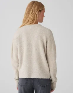 OPUS Cardigan DAMETTA Glitzer- Details beige S24 10349811875100