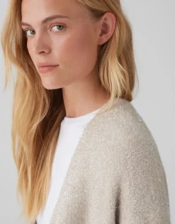 OPUS Cardigan DAMETTA Glitzer- Details beige S24 10349811875100