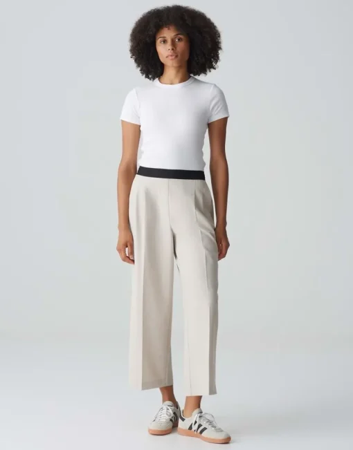OPUS City Pants MALMA Wide in Melange Optik S24 10324612392275