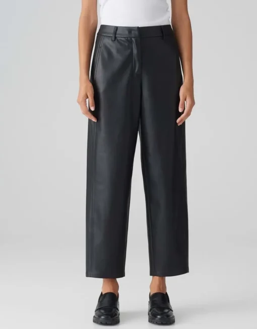 OPUS Culotte Lederoptik schwarz S24 10354210970296