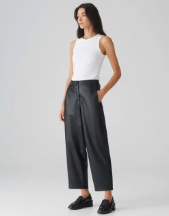 OPUS Culotte Lederoptik schwarz S24 10354210970296