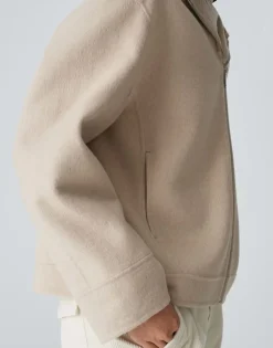 OPUS Damen Blazerjacke JETTY Wollmix beige S24 10334812558298
