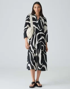 OPUS Hemdblusenkleid WERANO FLOW A-Linie aus BCI Cotton S24 10193112384100
