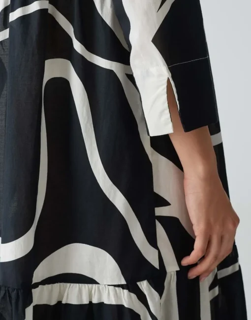 OPUS Hemdblusenkleid WERANO FLOW A-Linie aus BCI Cotton S24 10193112384100