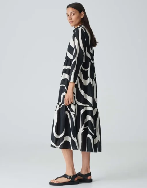 OPUS Hemdblusenkleid WERANO FLOW A-Linie aus BCI Cotton S24 10193112384100