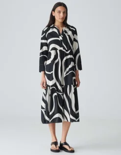 OPUS Hemdblusenkleid WERANO FLOW A-Linie aus BCI Cotton S24 10193112384100