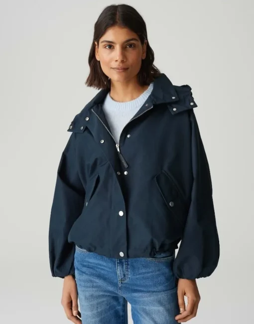 OPUS Jacke HILVI Loose mit wasserabweisender Oberfläche blau S1510375312913324