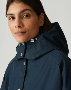 OPUS Jacke HILVI Loose mit wasserabweisender Oberfläche blau S1510375312913324