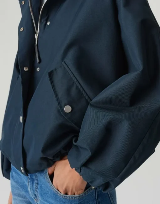 OPUS Jacke HILVI Loose mit wasserabweisender Oberfläche blau S1510375312913324