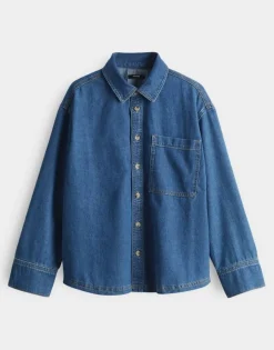 OPUS Jeansbluse FELYN blau S15 10383312978315