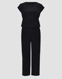 OPUS Jumpsuit MELTI Regular mit Struktur schwarz S14 1017865798255
