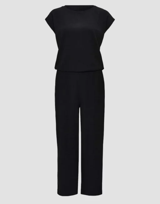 OPUS Jumpsuit MELTI Regular mit Struktur schwarz S14 1017865798255