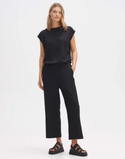 OPUS Jumpsuit MELTI Regular mit Struktur schwarz S14 1017865798255