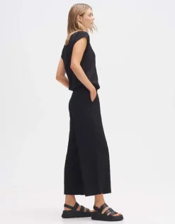OPUS Jumpsuit MELTI Regular mit Struktur schwarz S14 1017865798255