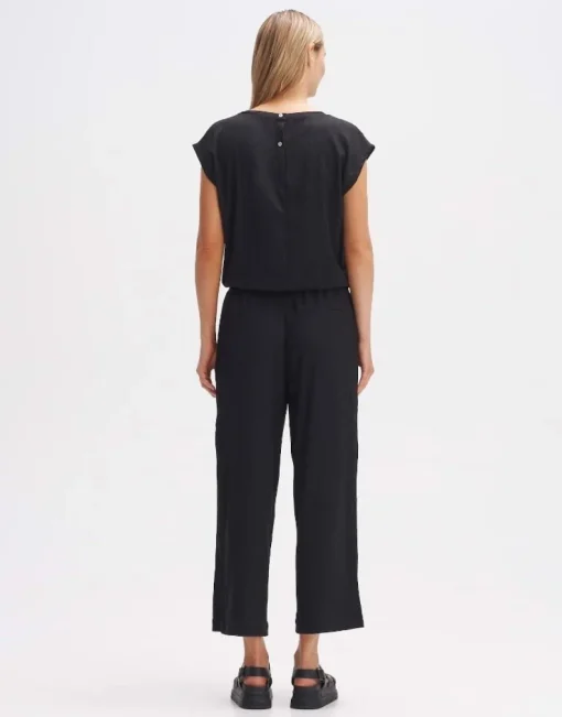 OPUS Jumpsuit MELTI Regular mit Struktur schwarz S14 1017865798255