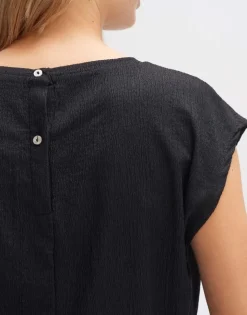OPUS Jumpsuit MELTI Regular mit Struktur schwarz S14 1017865798255