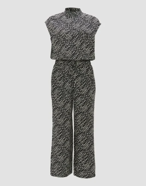 OPUS Jumpsuit Overall MARELLO Relaxed  Viskose schwarz S14 10288912301100