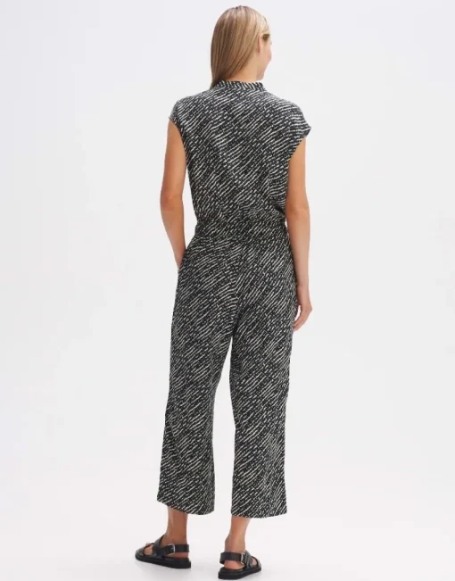 OPUS Jumpsuit Overall MARELLO Relaxed  Viskose schwarz S14 10288912301100