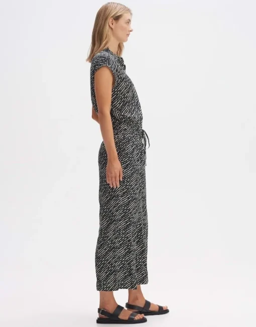 OPUS Jumpsuit Overall MARELLO Relaxed  Viskose schwarz S14 10288912301100