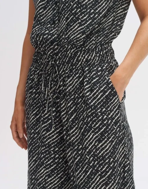 OPUS Jumpsuit Overall MARELLO Relaxed  Viskose schwarz S14 10288912301100