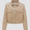OPUS Kurzjacke HANNEKA Loose im Utility Look beige S14 10259812071242