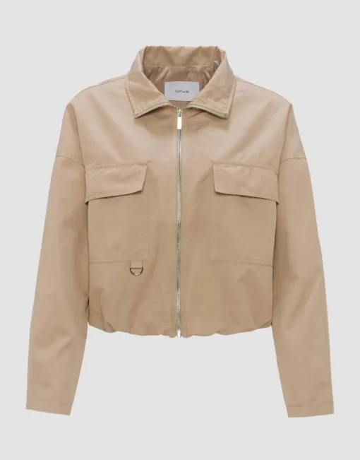 OPUS Kurzjacke HANNEKA Loose im Utility Look beige S14 10259812071242