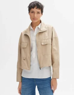 OPUS Kurzjacke HANNEKA Loose im Utility Look beige S14 10259812071242