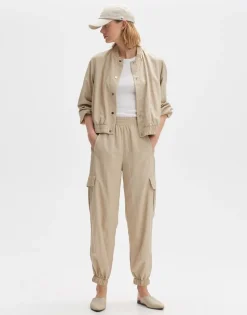 OPUS Leichter Blouson JOLISE Viskose Mix beige S14 10271612161254