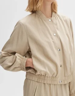 OPUS Leichter Blouson JOLISE Viskose Mix beige S14 10271612161254