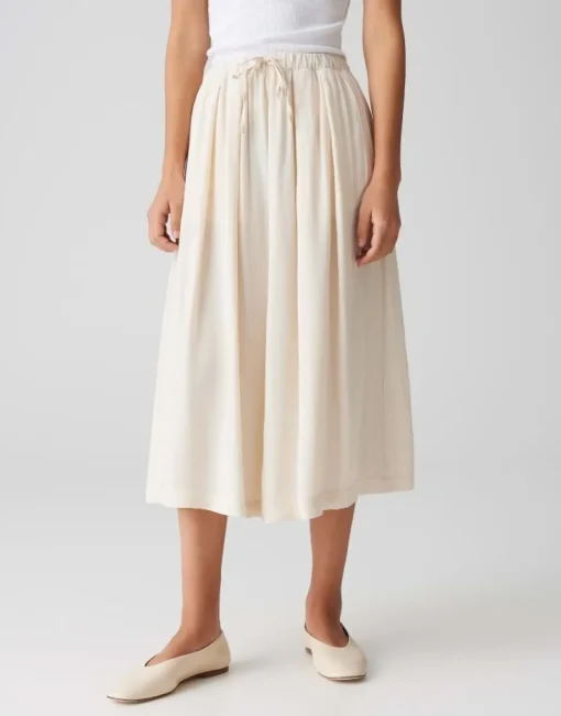 OPUS Midirock RONNA in luftig leichter A-Linie Creme S15 10400113071316