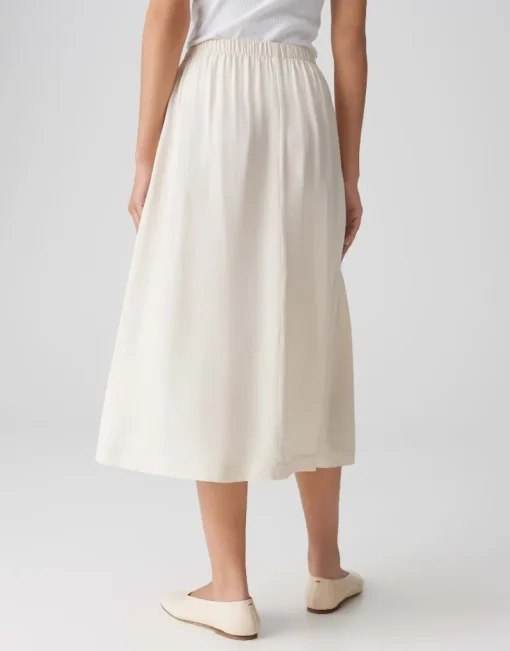 OPUS Midirock RONNA in luftig leichter A-Linie Creme S15 10400113071316