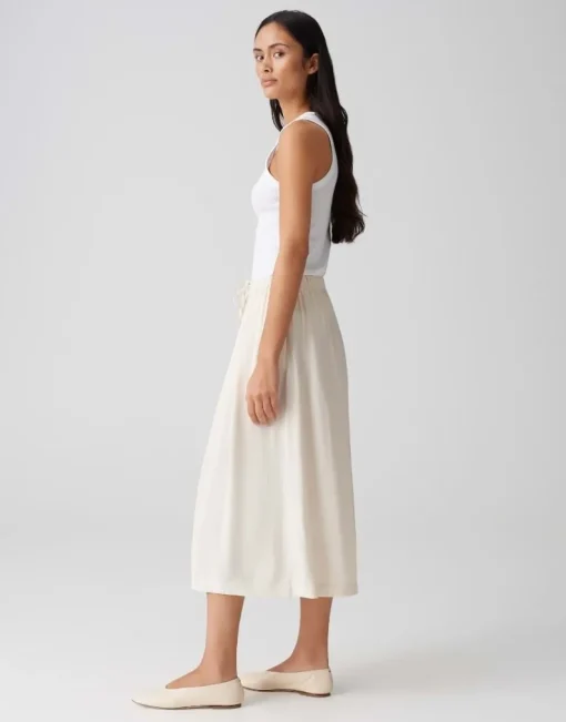 OPUS Midirock RONNA in luftig leichter A-Linie Creme S15 10400113071316