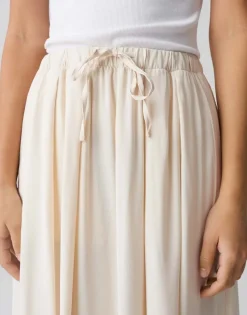 OPUS Midirock RONNA in luftig leichter A-Linie Creme S15 10400113071316