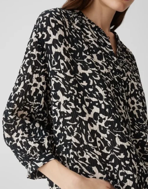 OPUS Printbluse FAMELIA schwarz/beige S15 10397513054100
