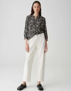 OPUS Printbluse FAMELIA schwarz/beige S15 10397513054100