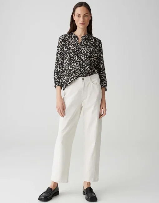 OPUS Printbluse FAMELIA schwarz/beige S15 10397513054100