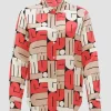 OPUS Printbluse FUMIRA Viskose rot S15 10348912719306