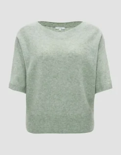 OPUS Pullover PUSITY Oversize Mohair grün S24 10299612559100